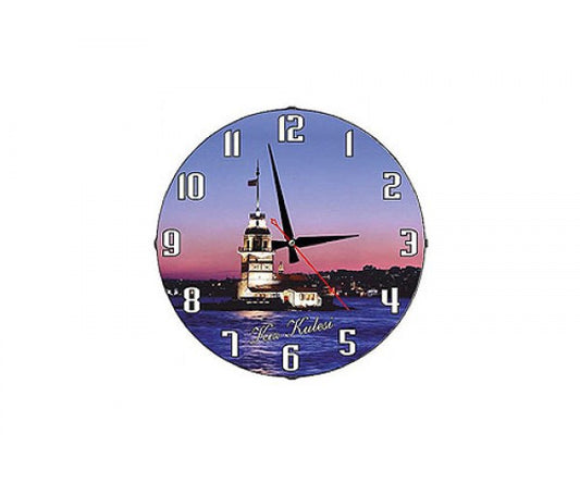 Kız Kulesi Duvar Saat İP Kamera