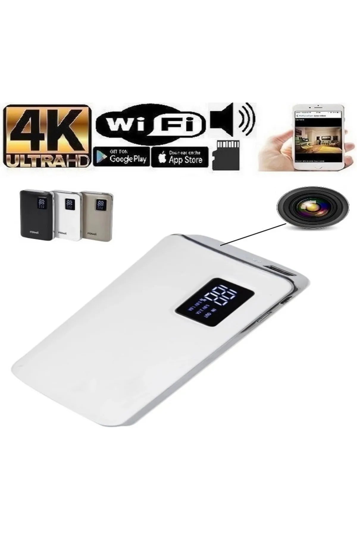 Wifi Powerbank Full Hd Gizli Kamera